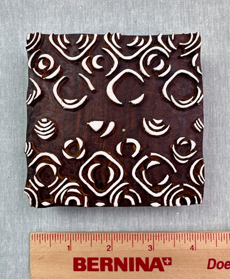 WB597 Abstract Scales Wood Block