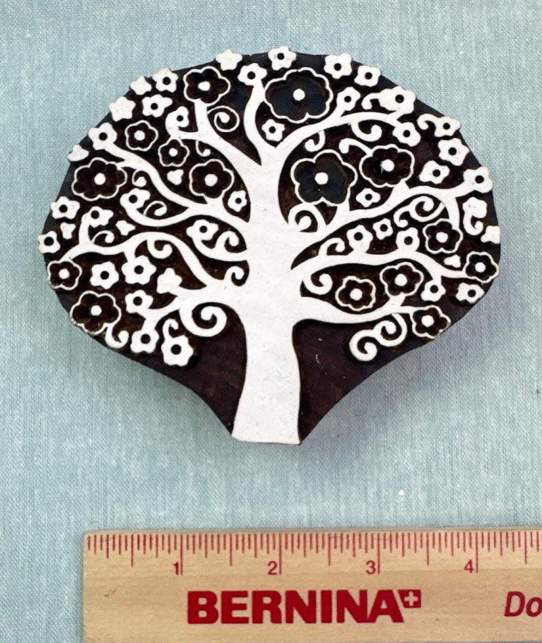 WB603 Tree in Bloom Wood Block