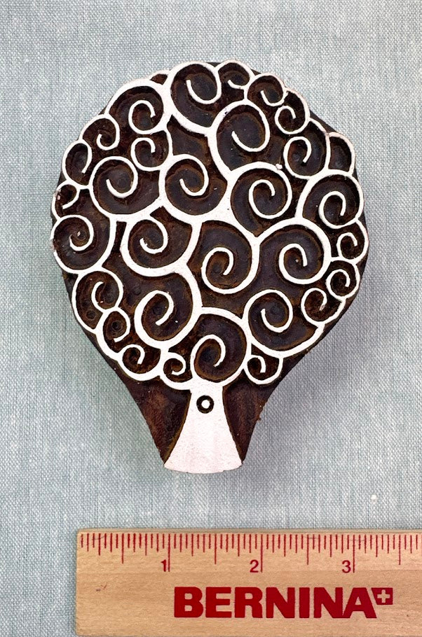 WB606 Swirly Tree Wood Block