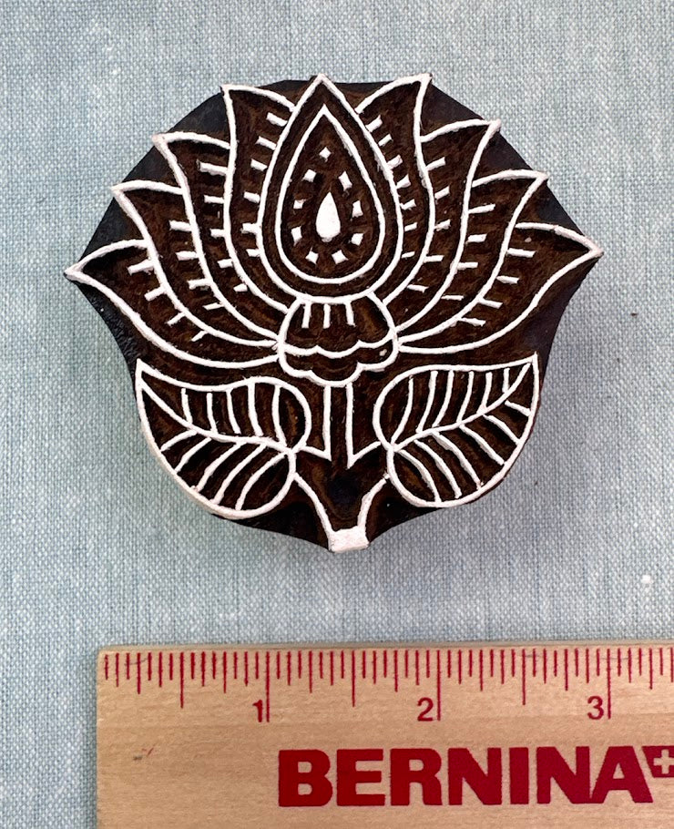 WB609 Blooming Flower Wood Block
