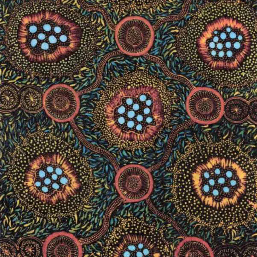 Wild Bush Honey Flowers Sunflower Wild Bush Honey Flowers Sunflower | Australian Aboriginal Fabric