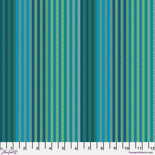 Aqua stripe fabric pattern