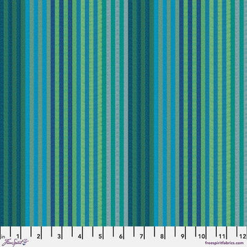 Aqua stripe fabric pattern