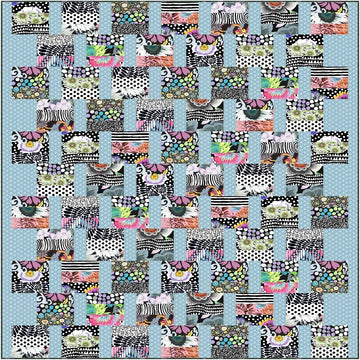 Wharf Street Polaris fabric design with woven squares