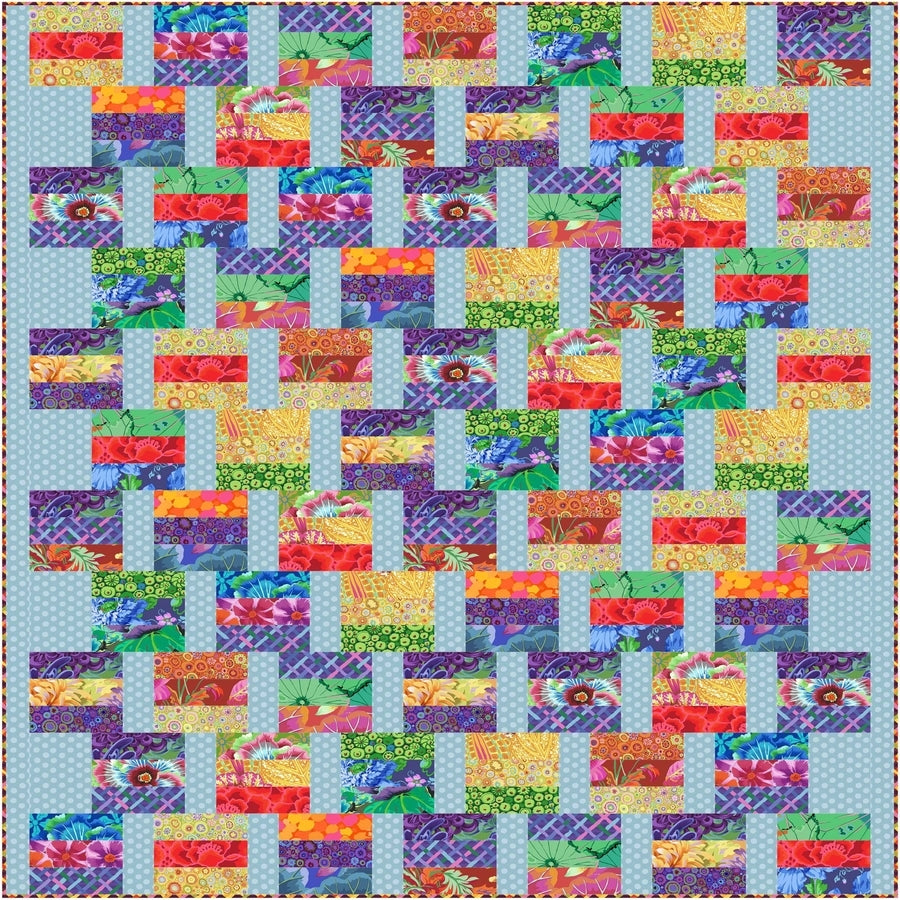 Spectrum quilt pattern on Wharf Street