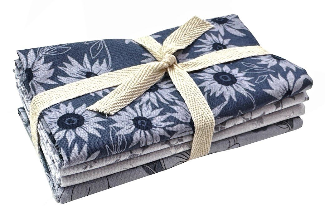 Color Me Whispered Fat Quarter Bundle- Grays (4 pcs)