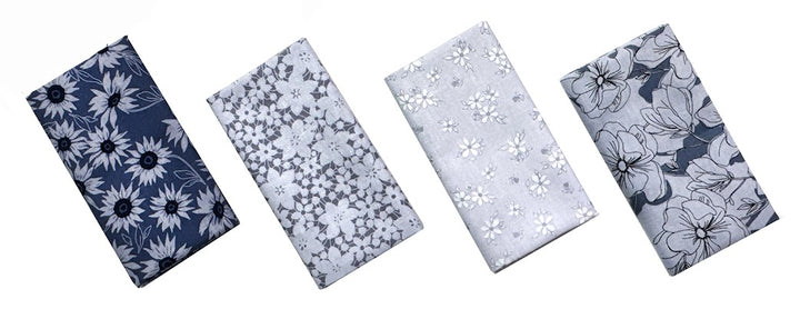 Color Me Whispered Fat Quarter Bundle- Grays (4 pcs)