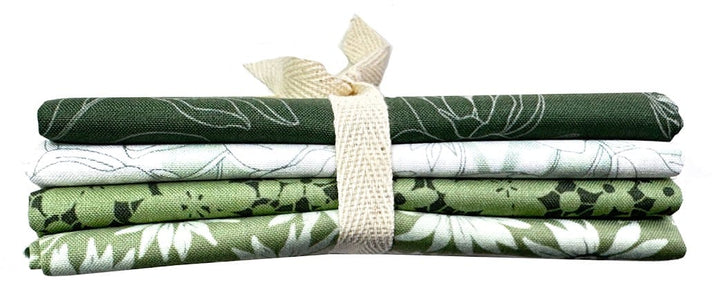 Color Me Whispered Fat Quarter Bundle- Green (4 pcs)
