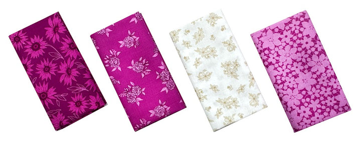 Color Me Whispered Fat Quarter Bundle- Pinks (4 pcs)
