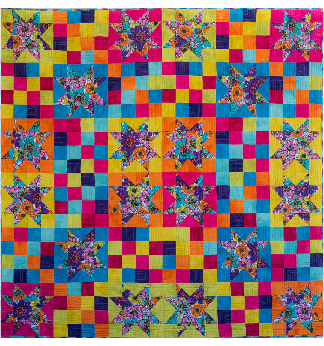 Twinkle Twinkle Quilt Kit with Winding Road by Natalie Barnes