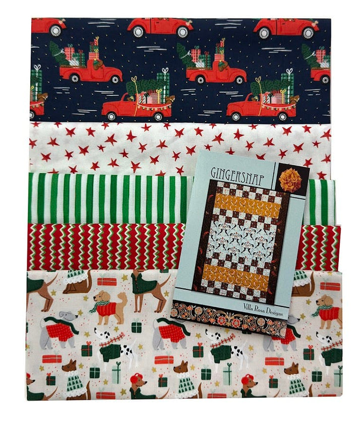 Villa Rosa Gingersnap Quilt Kit with Holiday Fabrics Villa Rosa Gingersnap Quilt Kit with Holiday Fabrics