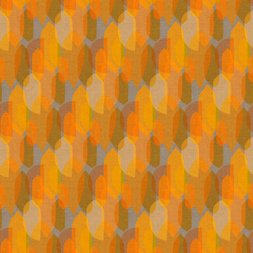 Geometric pattern Y4592_36_1 in orange and gold