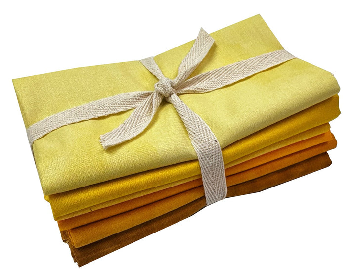 Palette Packs YELLOW - Fat Quarter Fabric Bundle (6 pcs)