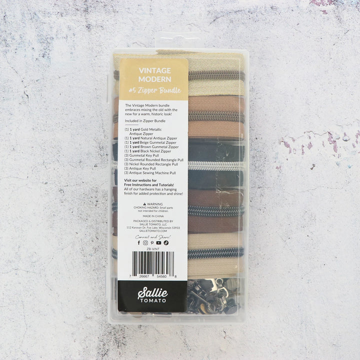 Sallie Tomato Vintage Modern Zipper Bundle