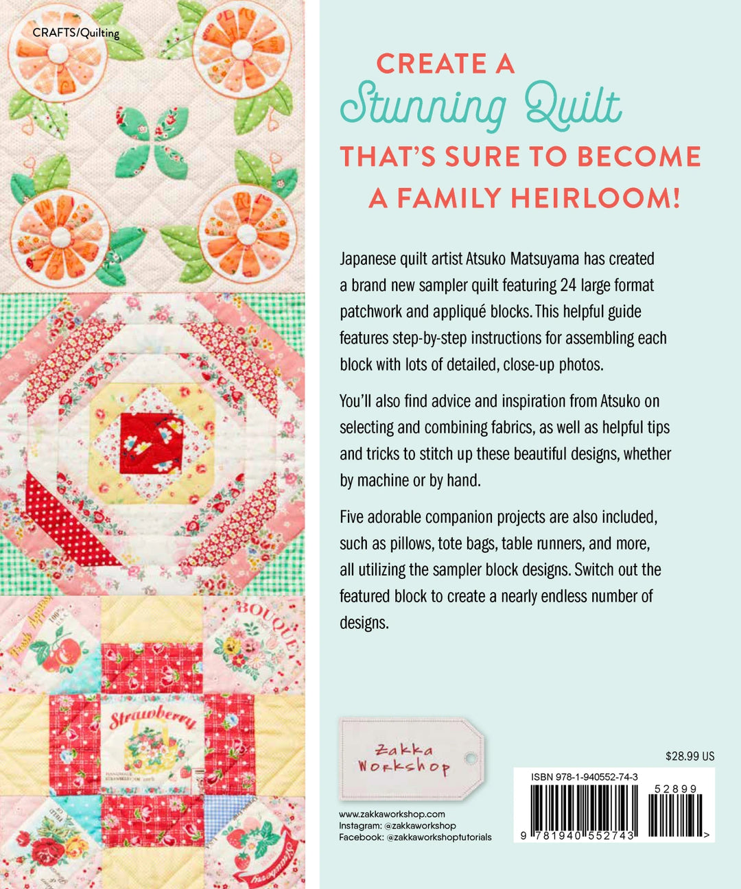 The Vintage Flower Sampler Quilts by Atsuko Matsuyama