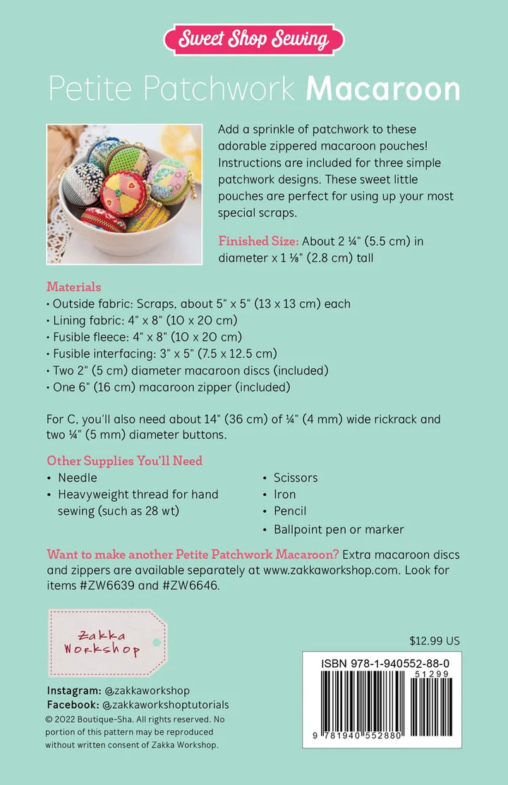Petite Patchwork Macaroon Pattern Kit