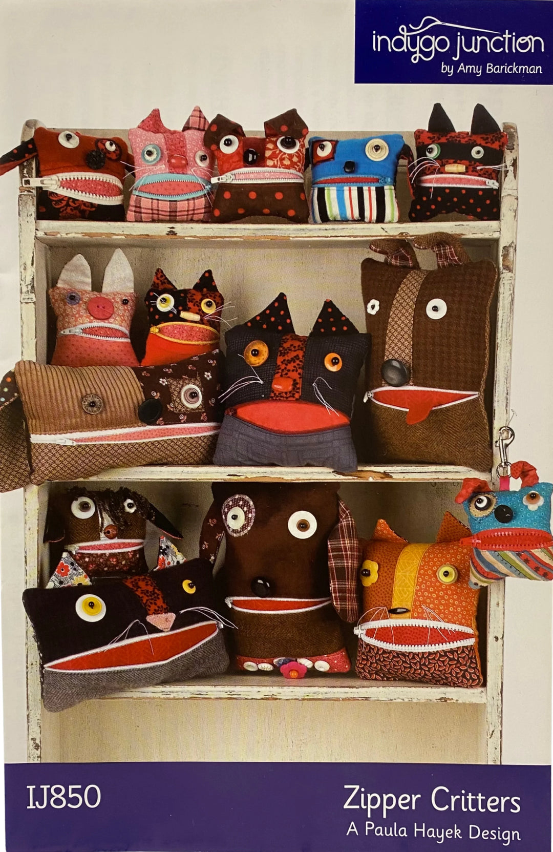 Zipper Critters Pattern by Indygo Junction