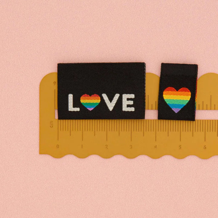 Sarah Hearts Woven Labels - Pride Love Multipack Sarah Hearts Woven Labels - Pride Love Multipack