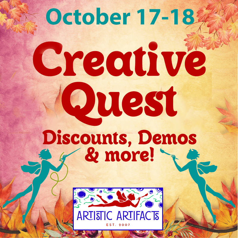 October 17-18: Creative Quest: Discounts, Demos, More October 17-18: Creative Quest: Discounts, Demos, More