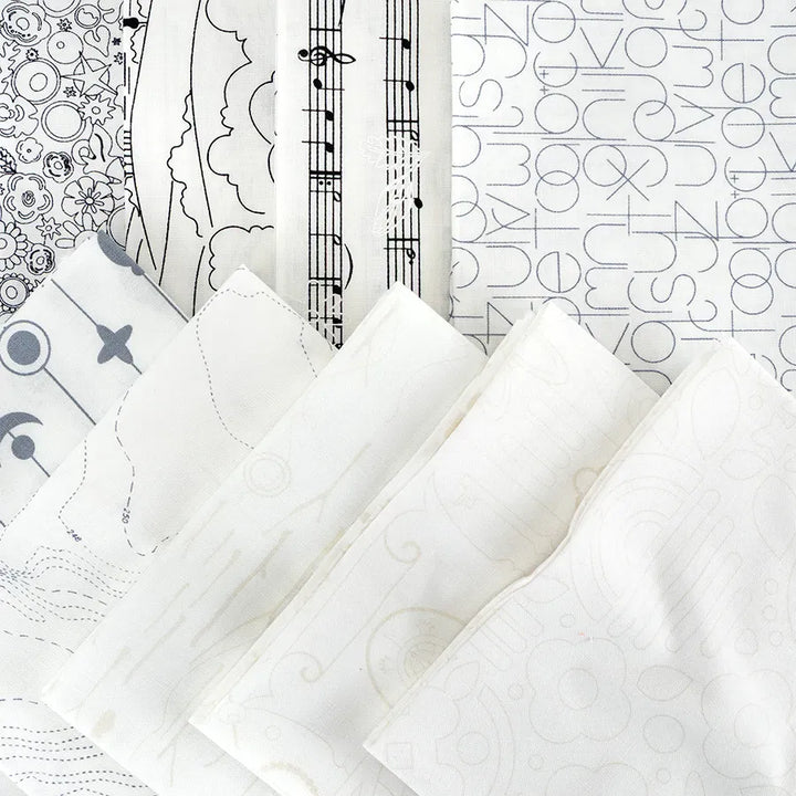 Ando 3s SP26 X 3/4 fabric swatches with various patterns