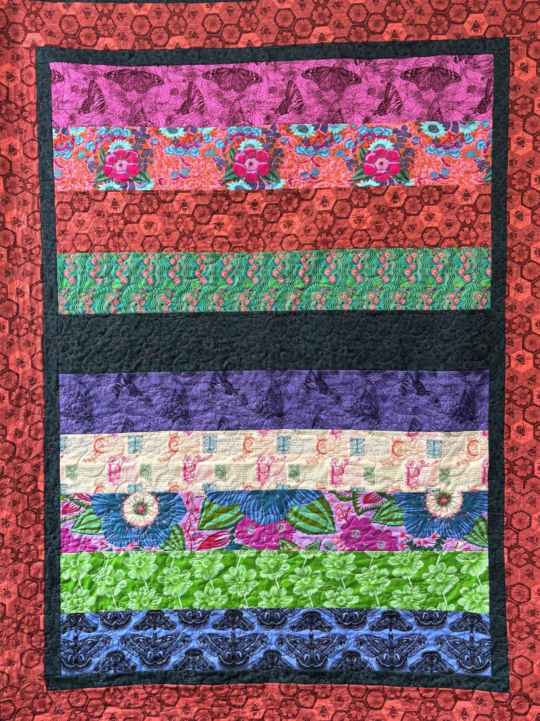Villa Rosa Friends Quilt Kit with select Anna Maria fabrics