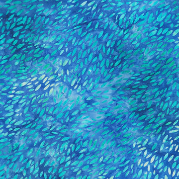 Artisan Batiks: Leaf Blown - Surf Surf | Artisan Batiks Leaf Blown Fabric by Robert Kaufman