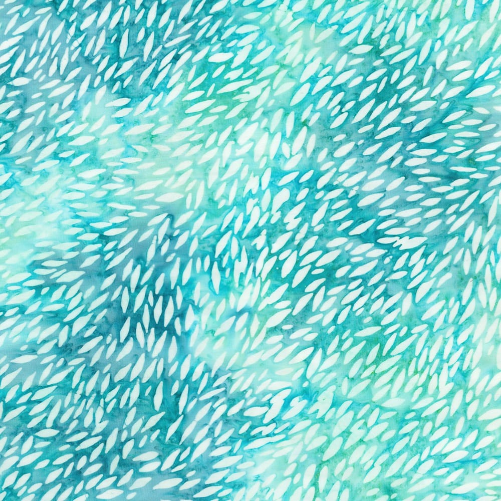 Artisan Batiks: Leaf Blown - Sea Glass Sea Glass | Artisan Batiks Leaf Blown Fabric by Robert Kaufman