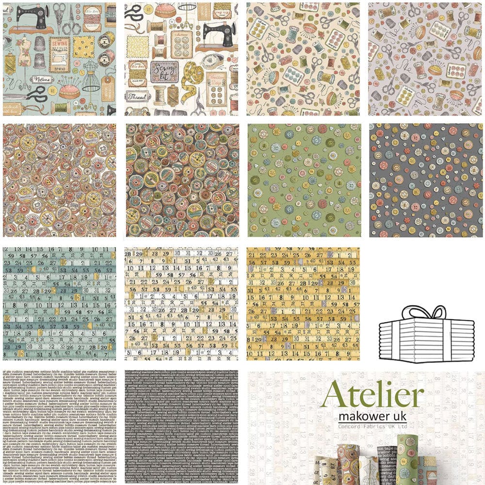 Atelier Makower UK fabric fat quarter collection