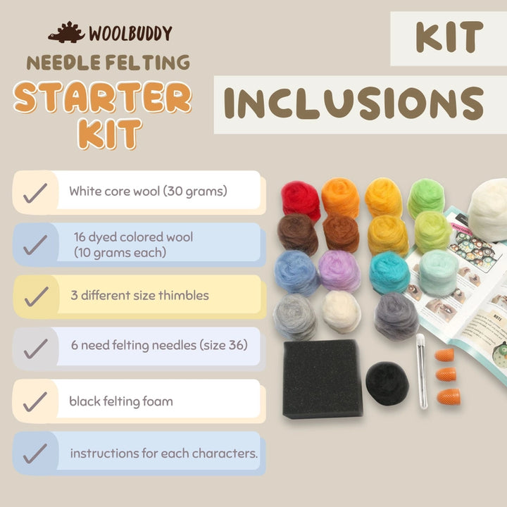 Needle Felting Starter Kit by Woolbuddy