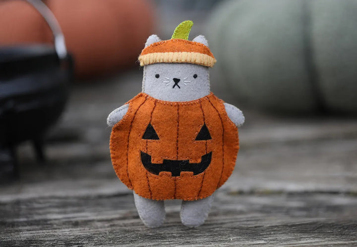 Pumpkin Cat Felt Doll Kit Pumpkin Cat Felt Doll Kit