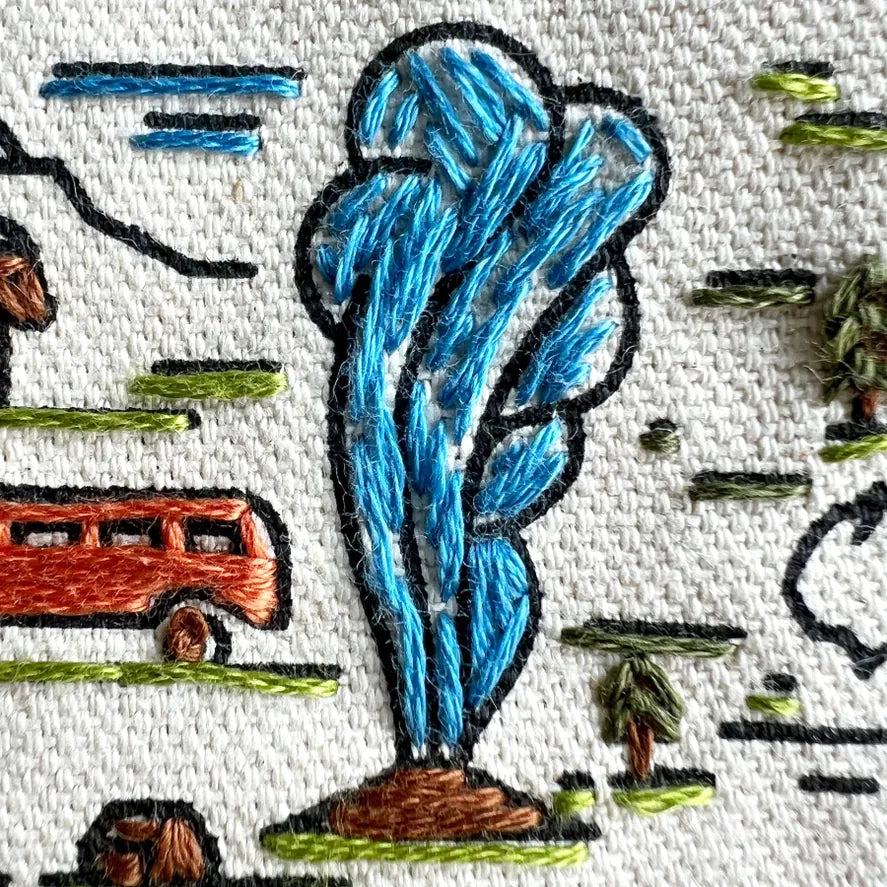 The Mountains are Calling Tote Bag Embroidery Kit
