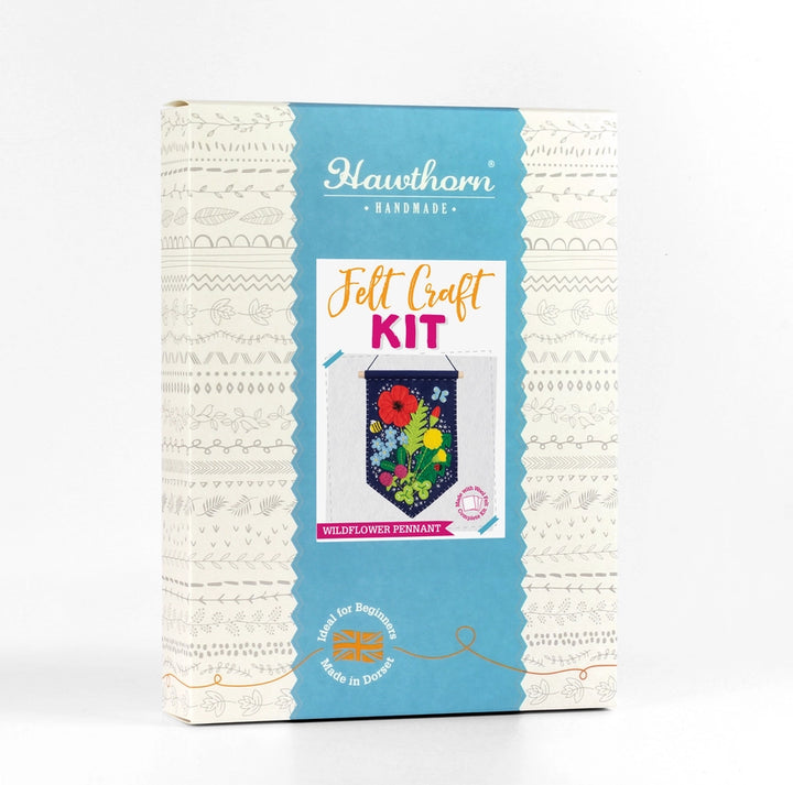 Wildflower Pennant Felt Craft Kit by Hawthorn Handmade