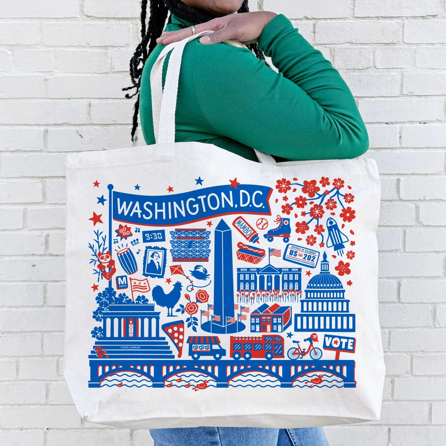 Washington DC Landmarks Tote Bag