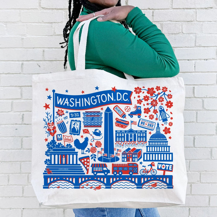 Washington DC Landmarks Tote Bag