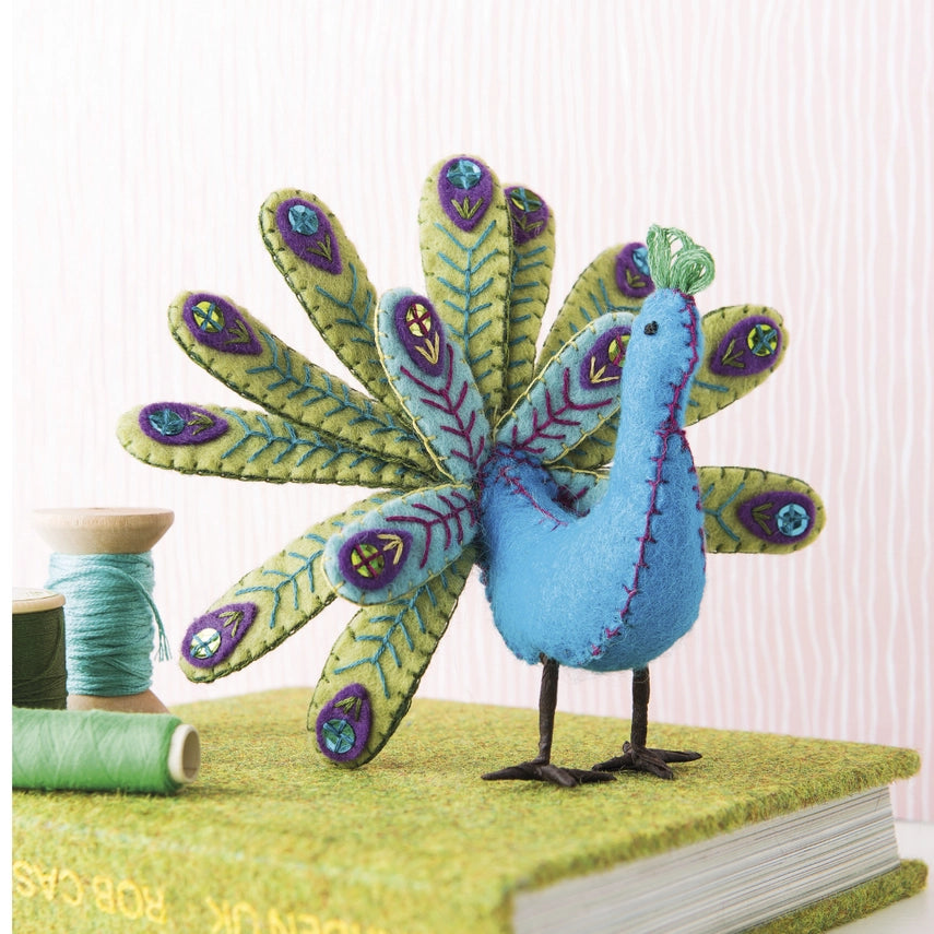 Folk Embroidered Felt Birds by Corinne Lapierre