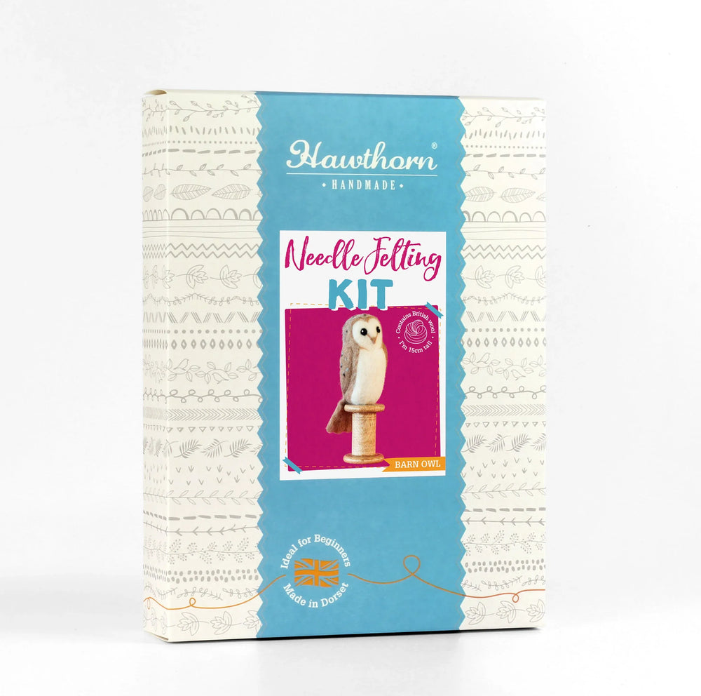 Barn owl needle felting kit