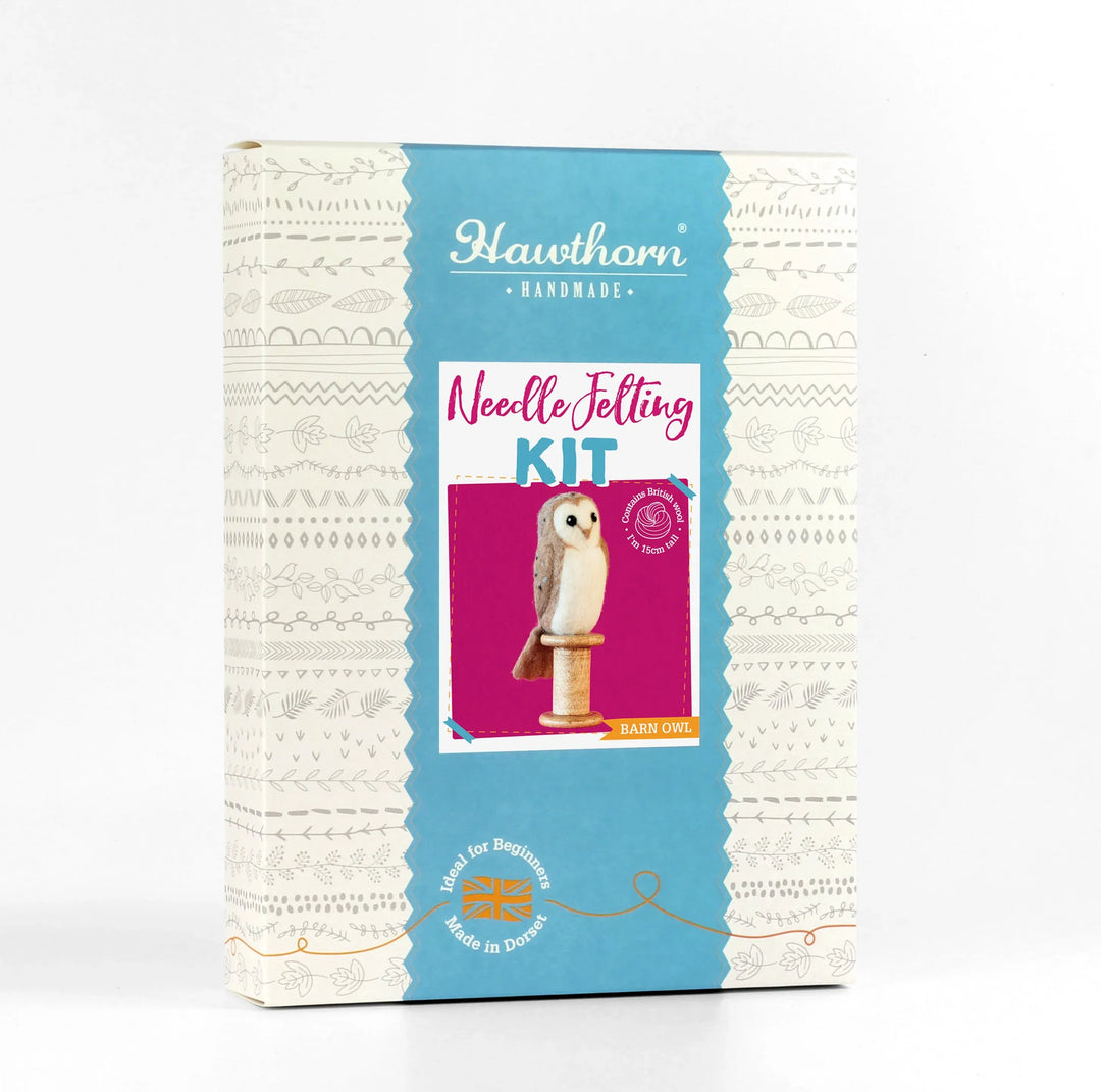 Barn owl needle felting kit