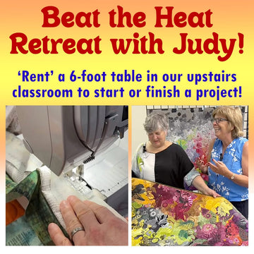 August 2: Beat the Heat Retreat: Reserve Your 6 ft. Table Open Studio: Reserve Your 6 ft. Table