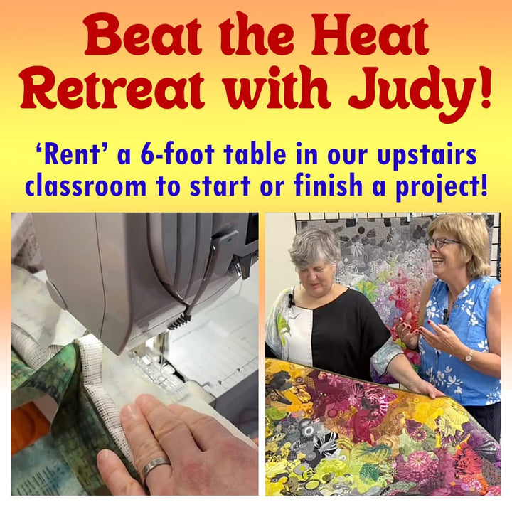 August 2: Beat the Heat Retreat: Reserve Your 6 ft. Table Open Studio: Reserve Your 6 ft. Table