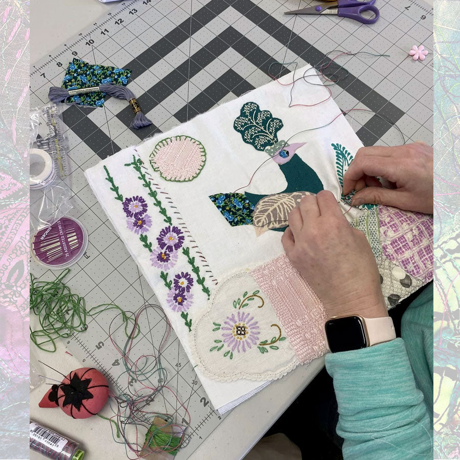 April 19: Creative Minds Summit – Birds Gone Wild Fabric Collage with Judy Gula