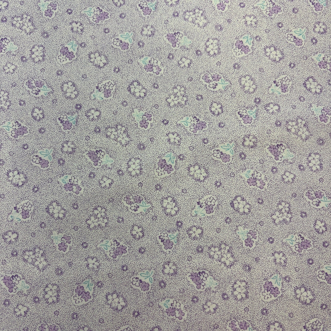 Imported Japanese Fabric - Blossoms, Lavender