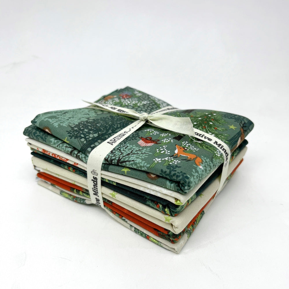 Christmas in Bluebell Wood - Half Yard Fabric Bundle 6pcs by Lewis & Irene