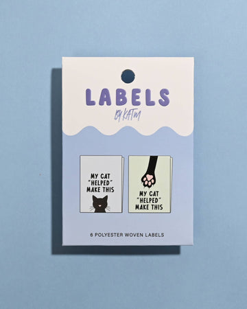 My Cat "Helped" Me Make This Woven Labels | Case of 6 units My Cat "Helped" Me Make This Woven Labels | Case of 6 units