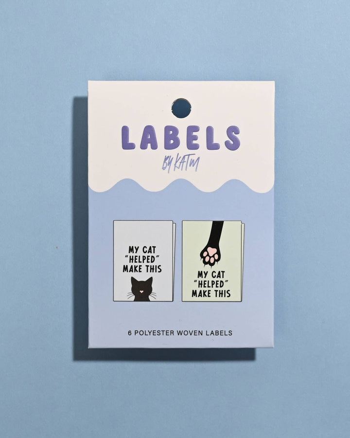 My Cat "Helped" Me Make This Woven Labels | Case of 6 units My Cat "Helped" Me Make This Woven Labels | Case of 6 units