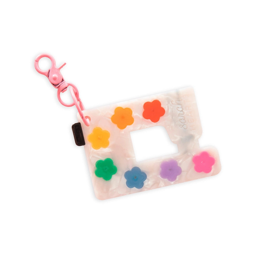 Sarah Hearts Bag Charm - Sewing Machine