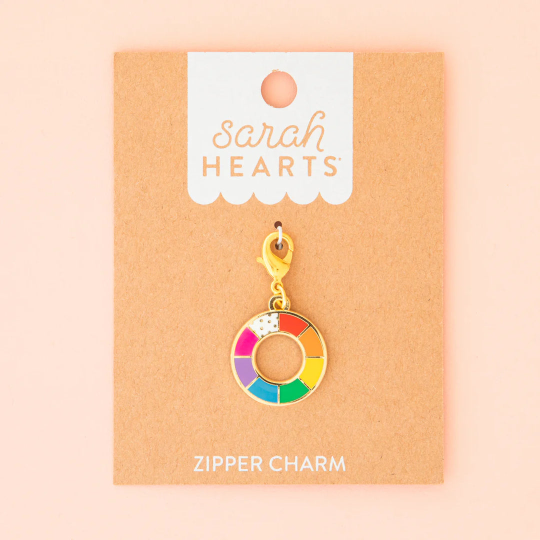 Color Wheel Removable Zipper Charm by Sarah Hearts