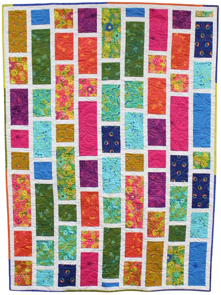 Garden Plot Quilt Kit with Alison Glass fabric