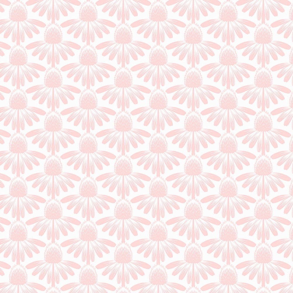 Pink coneflower pattern design