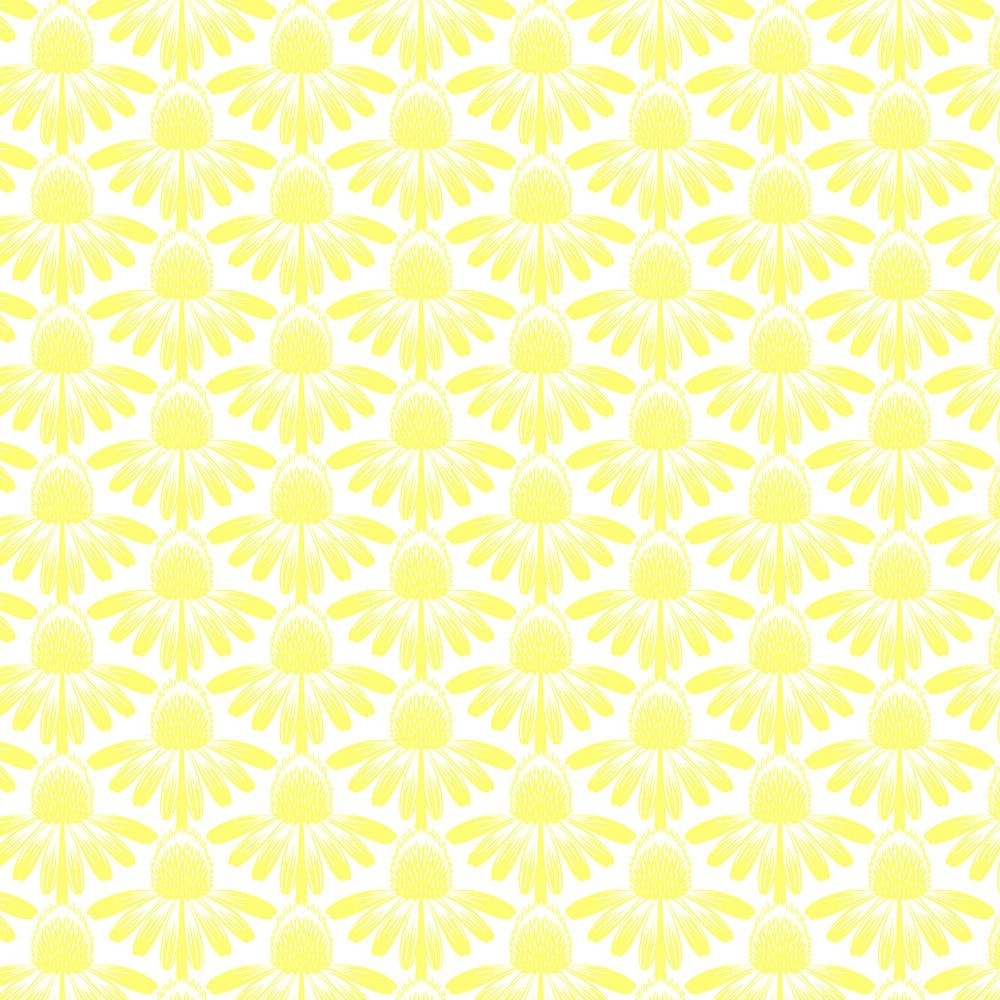 Yellow coneflower pattern design