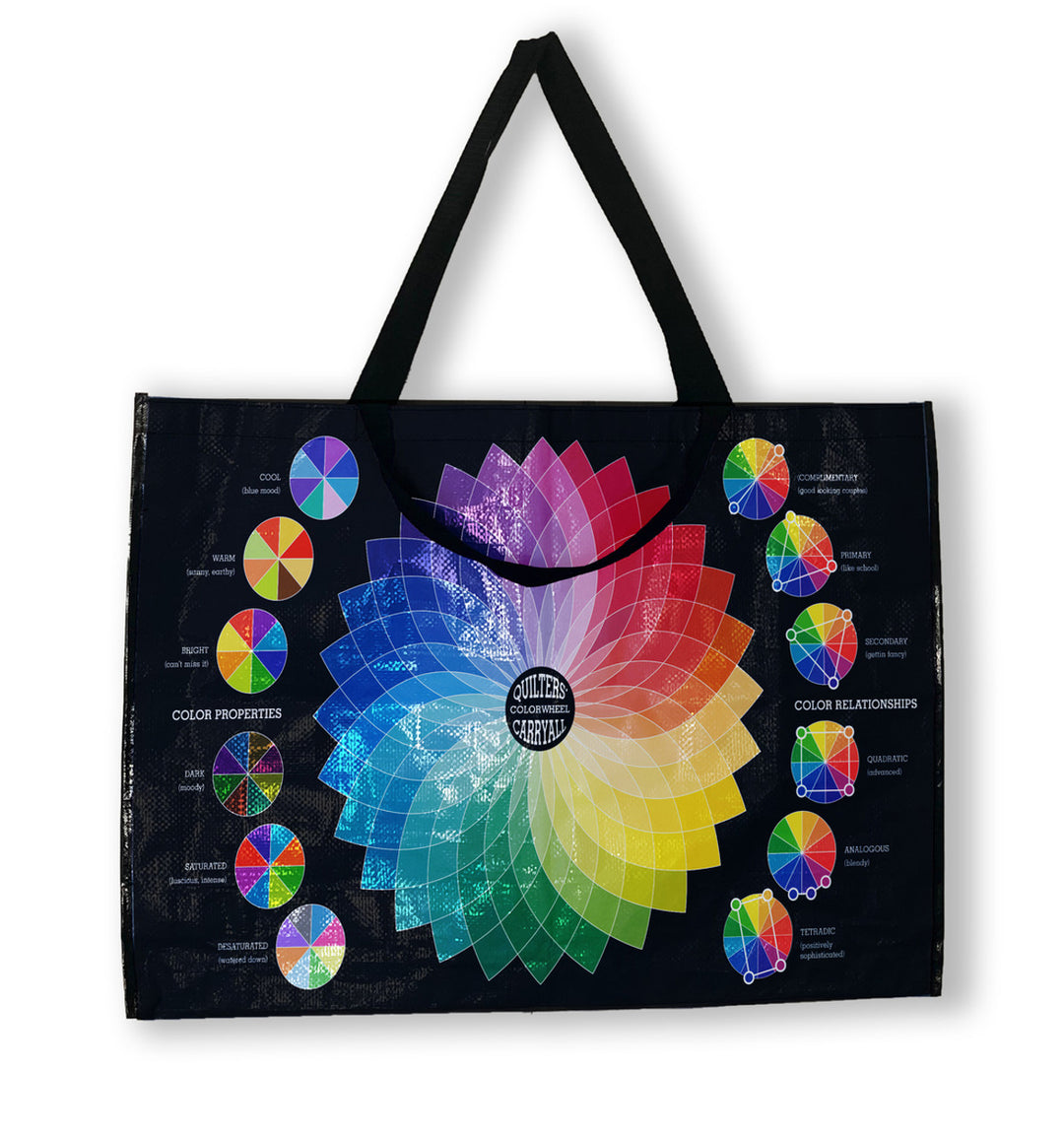 Quilter's Color Wheel X-Large Tote Bag